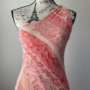 Express Printed One-Shoulder Dress